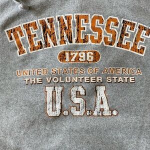 Gray Tennessee USA Hoodie 2XL Men
